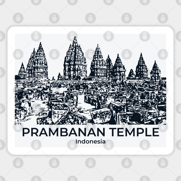Prambanan Temple - Indonesia Magnet by Lakeric